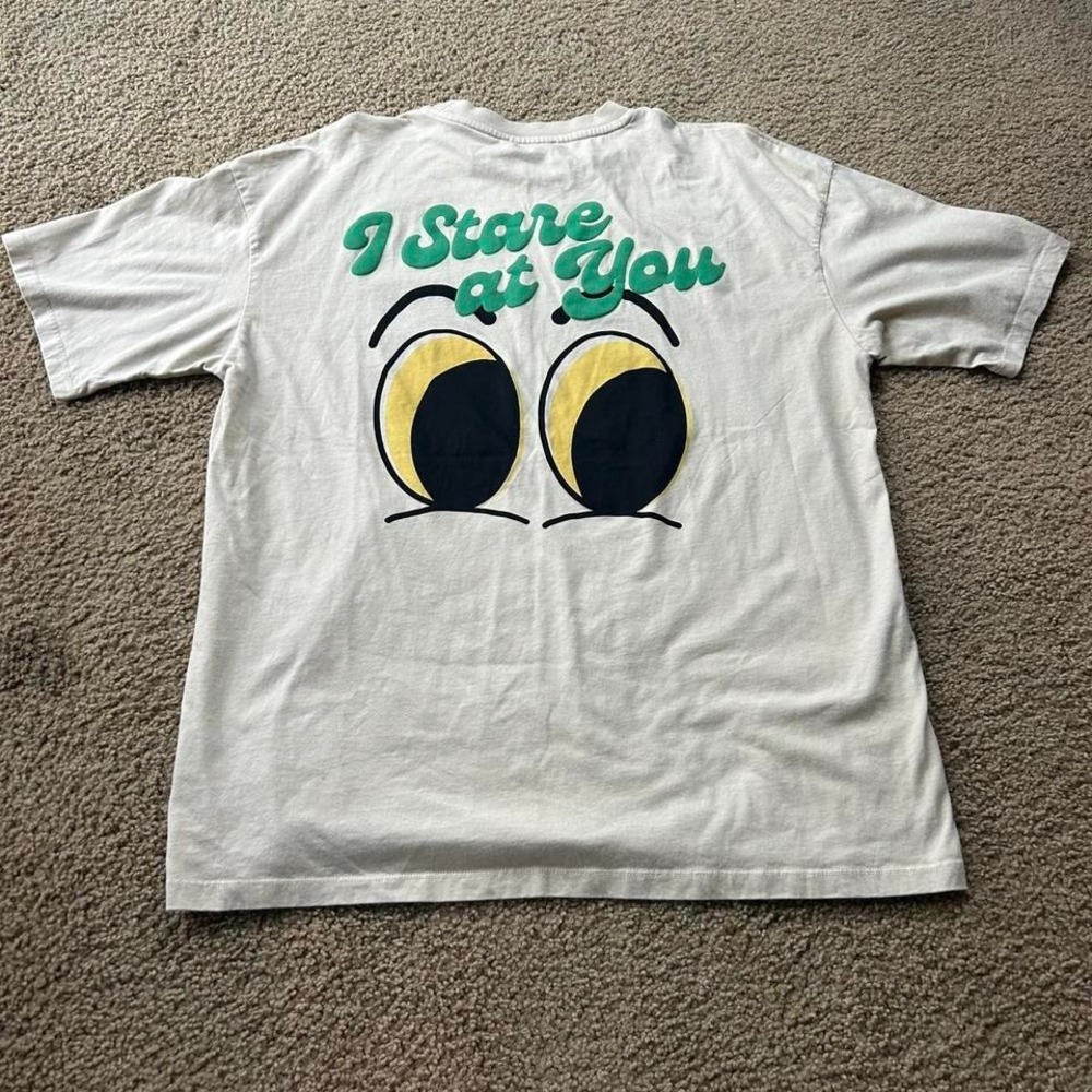 Zara Cream "I Stare at You" cream tee - Picture 2 of 4